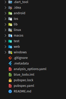 Order Structure created by Flutter